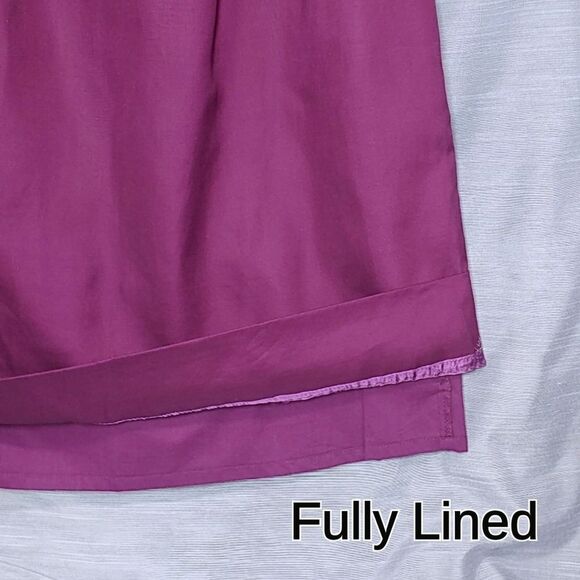 J.Crew Purple Sydney Cotton Cady Minimalist Cocktail Dress Pockets Womens 10 NWT - Picture 3 of 12